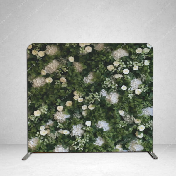 Flower Backdrop with Pillow Case Cover