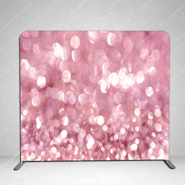 pink glitter photo booth backdrop