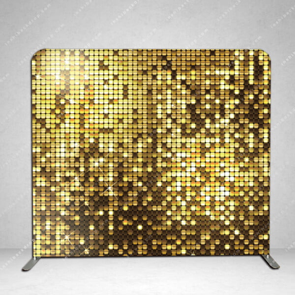 Gold sequin photo booth backdrop