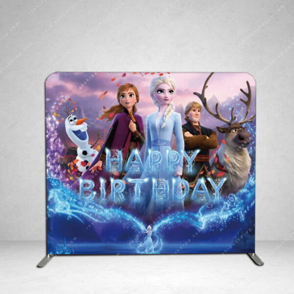 Frozen birthday decorations photo booth backdrop