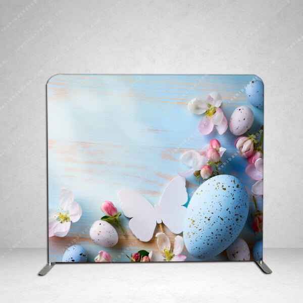 egg theme easter photo booth backdrop
