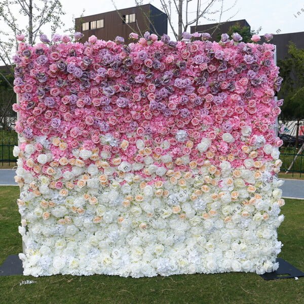 Rose flower wall