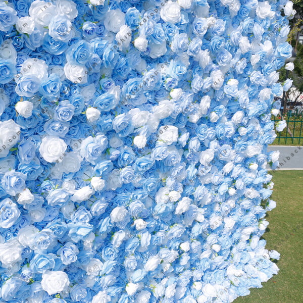 Blue Rose Flower Walls